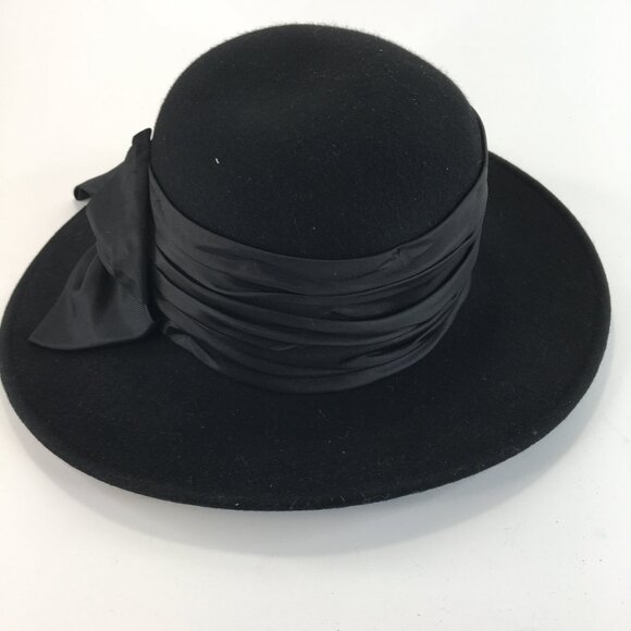 Lord and Taylor Black Wool Hat - Picture 3 of 8